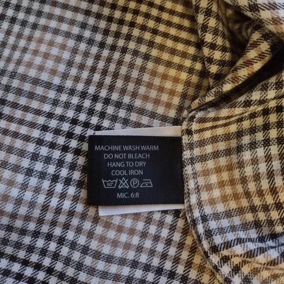 Calder Carmel Limited Edition Mens Button Up Plaid Shirt Business Casual Medium - Picture 10 of 11